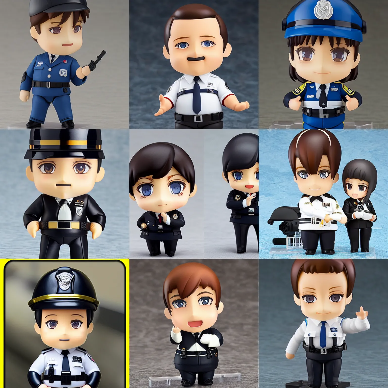 Prompt: paul blart nendoroid