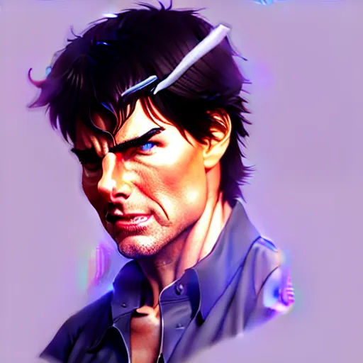 Prompt: tom cruise, portrait shinkai makoto studio ghibli studio key hideaki anno sakimichan stanley artgerm lau rossdraws james jean marc simonetti elegant highly detailed digital painting artstation pixiv