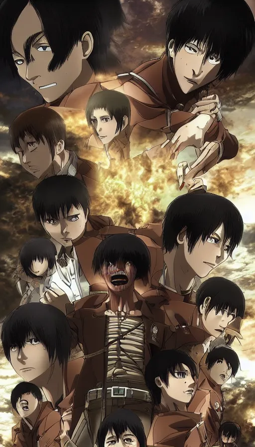 Prompt: The end of an organism, from attack on titan
