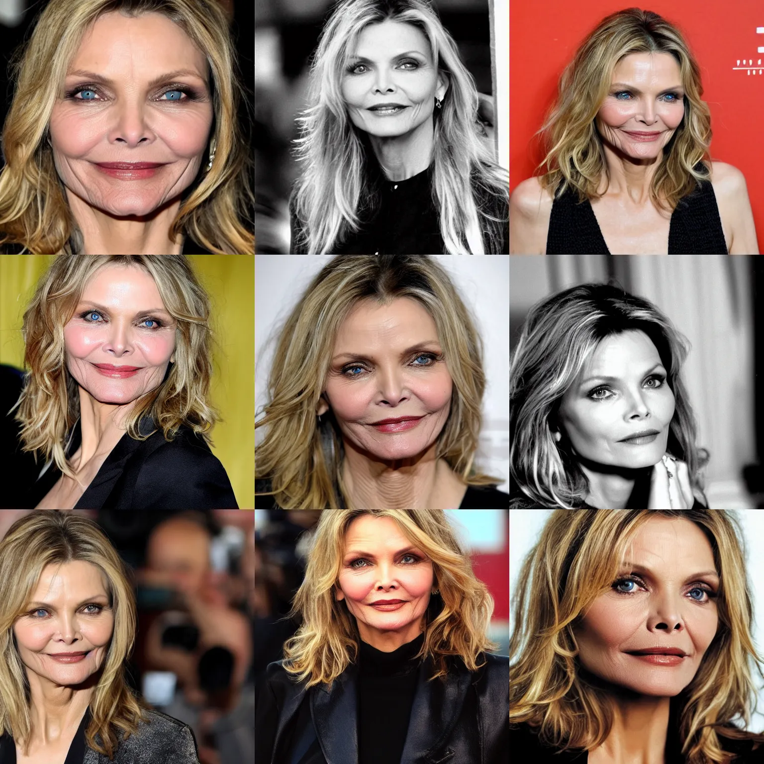 Prompt: michelle pfeiffer close up