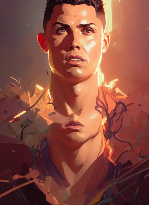 Image similar to highly detailed portrait of ronaldo phenomenal, stephen bliss, unreal engine, fantasy art by greg rutkowski, loish, rhads and lois van baarle, ilya kuvshinov, rossdraws, tom bagshaw, alphonse mucha, global illumination, detailed and intricate environment