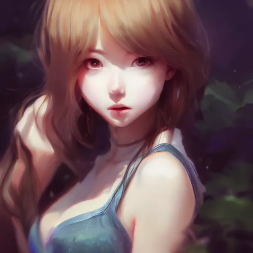 Image similar to cute girl art drawn full HD 4K highest quality realistic beautiful gorgeous natural artstyle by WLOP, Guweiz, Aztodio, Nixeu, Taejune Kim, yan gisuka, JeonSeok Lee, artgerm, Ross draws, zeronis, Chengwei Pan on artstation