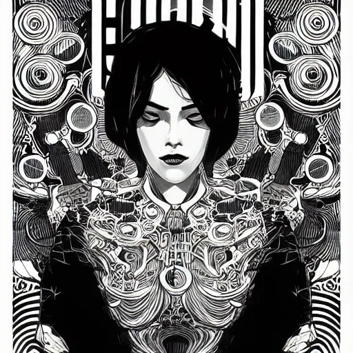 Image similar to mcbess illustration of a hand maiden, intricate complexity, by greg rutkowski, artgerm, ross tran, conrad roset, takato yomamoto, ilya kuvshinov. 4 k, beautiful, cinematic dramatic atmosphere