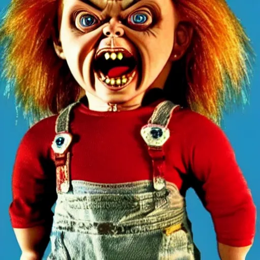 Image similar to Chucky the killer doll from the movie Child's Play