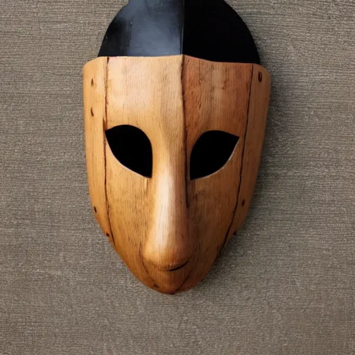 Image similar to wooden plague mask