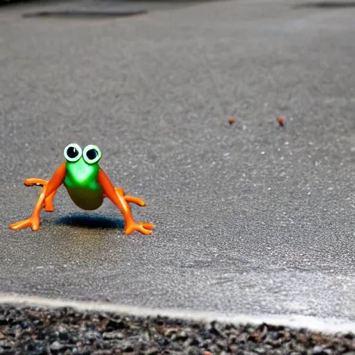 Prompt: frogger in real life