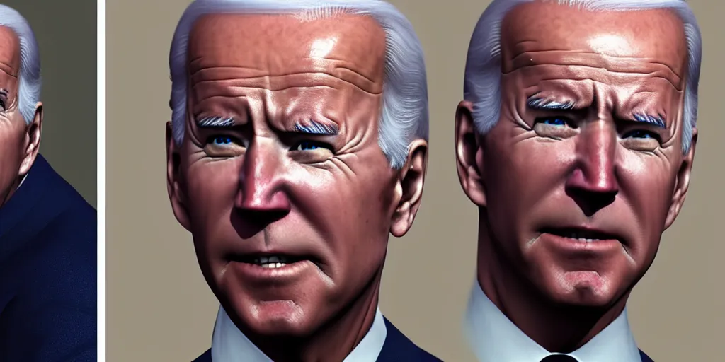 Prompt: joe biden akira, realistic render