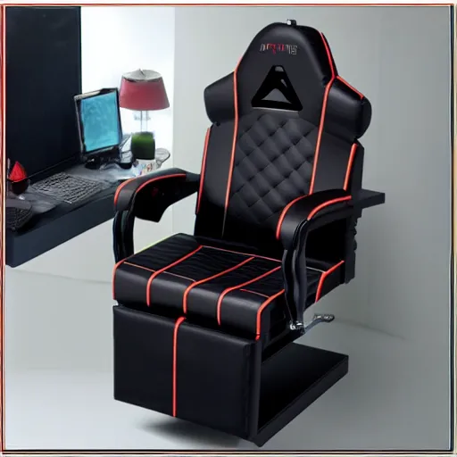 Image similar to gaming chair toilet