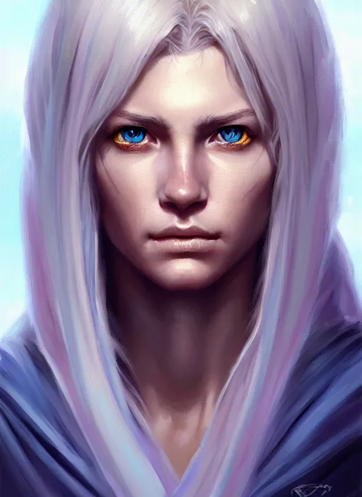 Prompt: a _ fantasy _ style _ portrait _ painting _ of timid white female paladin with blonde hair and blue eyes,, scar under left eye, holy oil _ painting _ unreal _ 5 _ daz. _ rpg _ portrait _ extremely _ detailed _ artgerm _ greg _ rutkowski _ greg