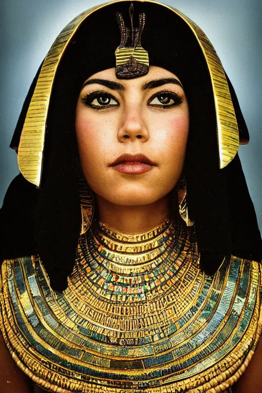 Prompt: A portrait of egyptian princess, national geographic photo