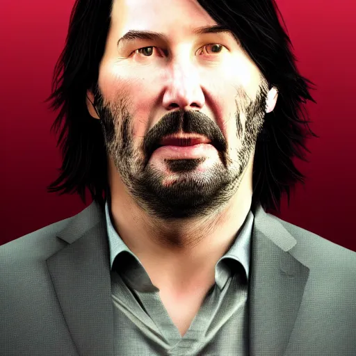 Prompt: hyperrealistic dslr film still of grotesquely morbidly obese keanu reeves, stunning 8 k octane comprehensive 3 d render, inspired by istvan sandorfi & greg rutkowski & unreal engine, perfect symmetry, dim volumetric cinematic lighting, extremely hyper - detailed, extremely lifelike attributes & lifelike texture, intricate, masterpiece, artstation, stunning