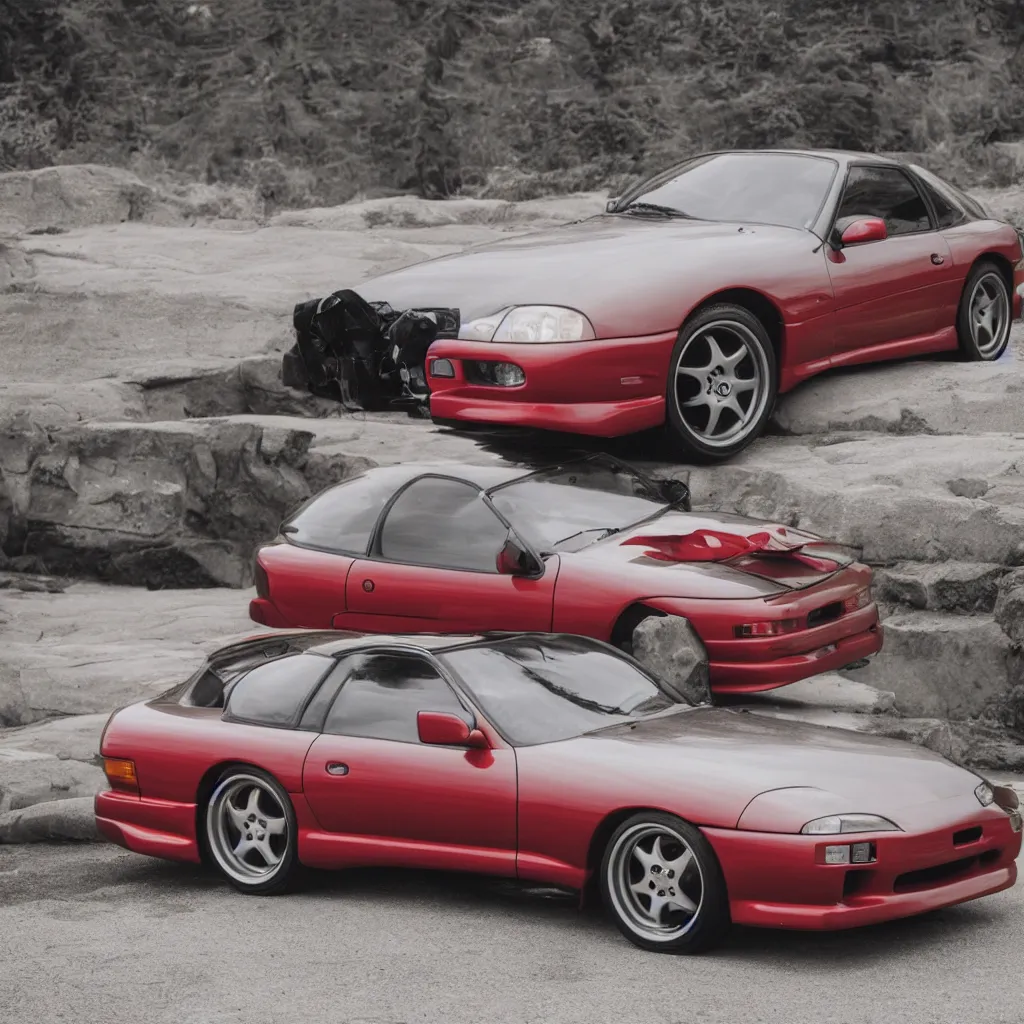 Image similar to A professional product photos of a 1998 Toyota Supra