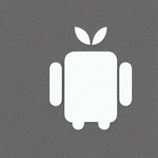 Image similar to android as apple logo