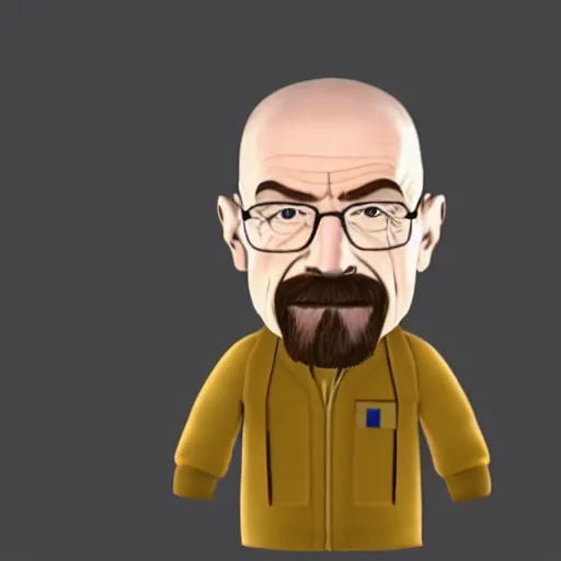 Prompt: walter white as a mii