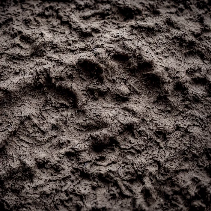 Prompt: the texture of mud & blood