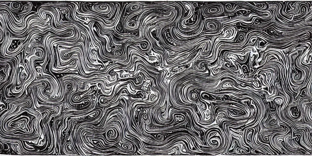 Image similar to topo camo, swirls, technical, acrylic, teeth, death metal, eerie, tribal, clay, dotting, lines, stipple, points, cybernetic, style of old painting, francis bacon art, sleep paralysis, hypnosis, eerie, terror, oil, neon, black and white, splotches, colorful dots, ominous, abstract