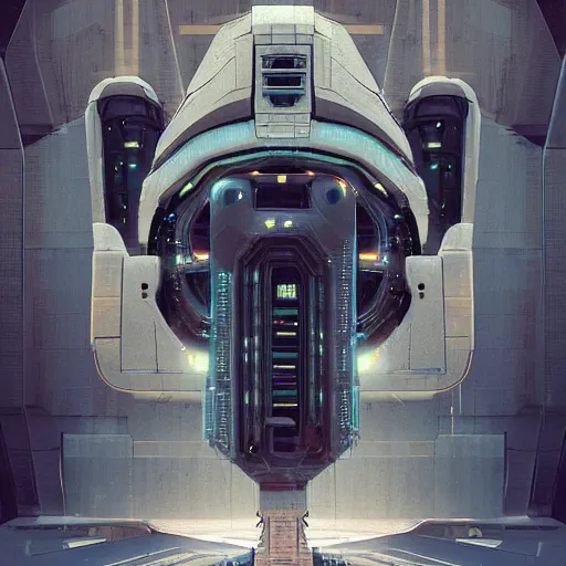 Prompt: combat mecha by beeple, h. r. giger