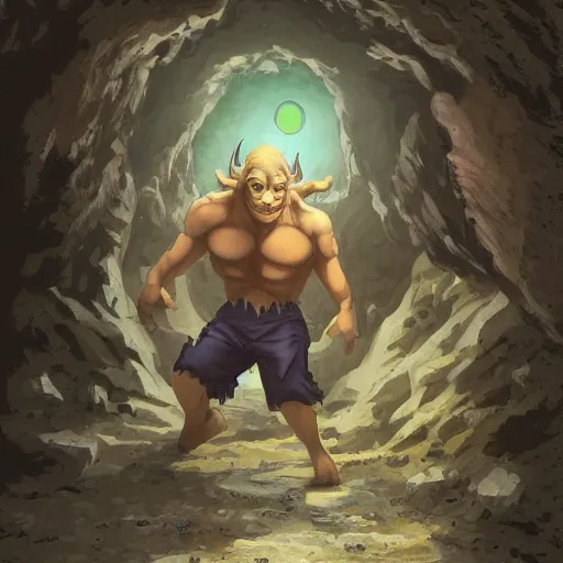 Prompt: the beast in the cave by uetsuji shotaro