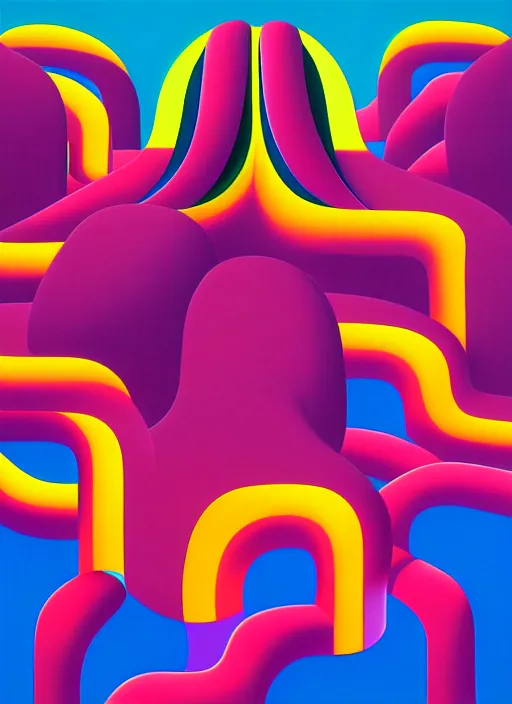 Prompt: tame impala cover by shusei nagaoka, kaws, david rudnick, airbrush on canvas, pastell colours, cell shaded, 8 k