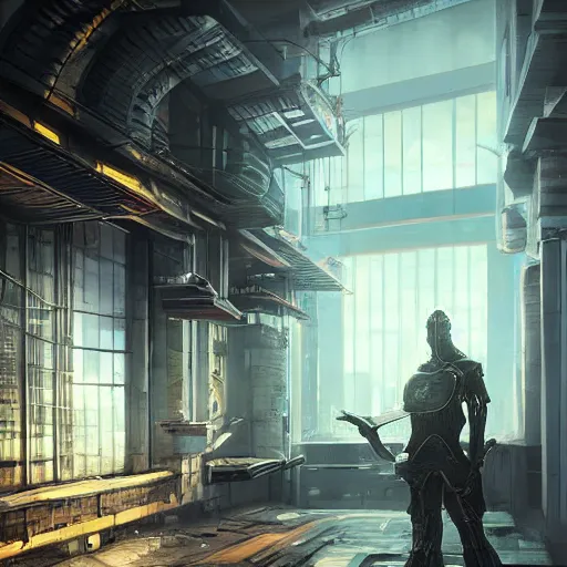 Prompt: harald winkler in cyber punk prison, ultra realism, high detail, artstation, by raphael lacoste