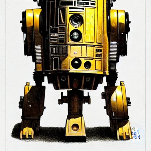 Image similar to c - 3 p 0, full body, by jean - baptiste monge