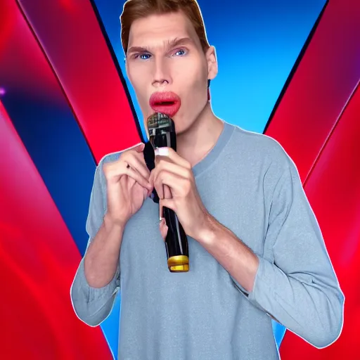 Prompt: jerma985 in america's got talent