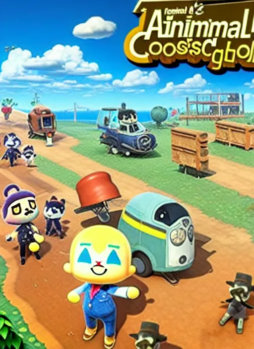 Image similar to fallout : animal crossing, promotional image, official media