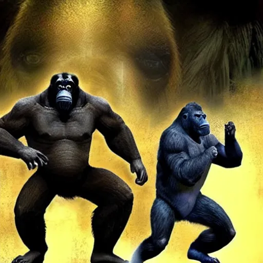 Image similar to harambe in mortal kombat