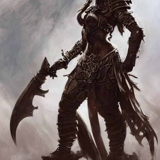 A Female Berserker - Blind Knight