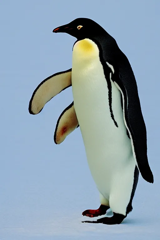 Image similar to penguin with rabbit ears, national geographic photograph