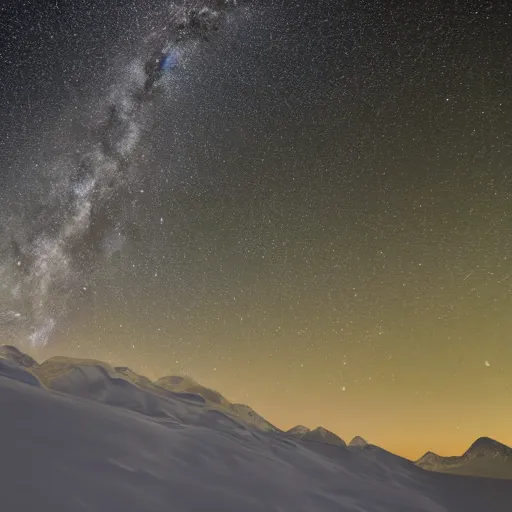 Image similar to Snow Mountains under the Milky Way.