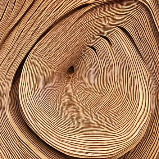 Prompt: a very intricate wood sculpture in the shape and texture of waves, deep and expressive grain patterns, volumetric lighting, light rays, photorealistic, ultrarealistic, coronarender, 8k