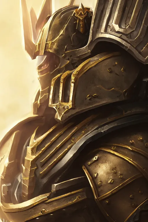 Image similar to armor portrait heros warhammer 4 0 k horus heresy fanart - the primarchs emperor by johannes helgeson animated with vfx concept artist & illustrator global illumination ray tracing hdr fanart arstation zbrush central hardmesh 8 k octane renderer comics stylized