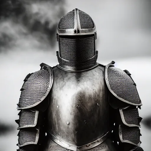 Image similar to knight wearing wearing armor infused with magic, shallow depth of field, moody lighting, 8 k,