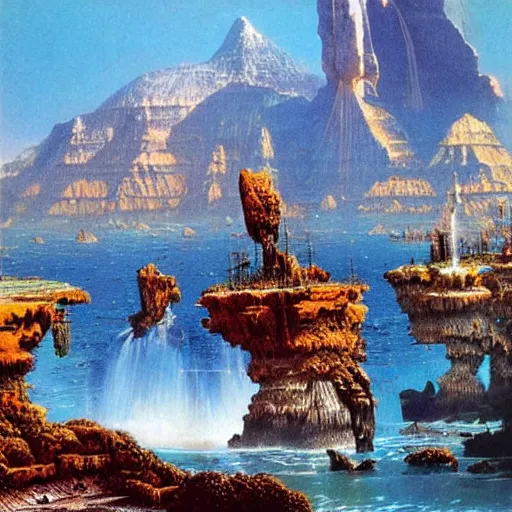 Image similar to The world of Arakkis, by Bruce Pennington