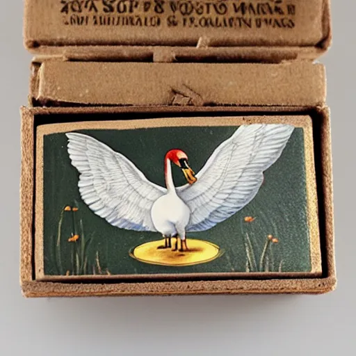 Image similar to a Swan vesta box of matches