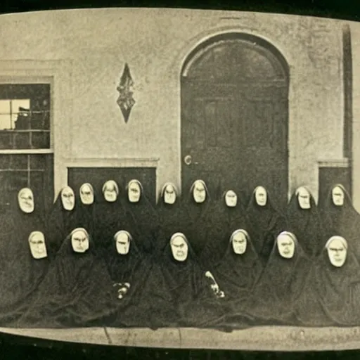 Image similar to nuns at a asylum, creepy, 1 8 0 0 s