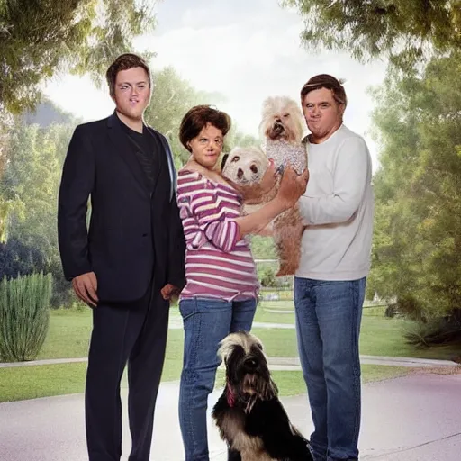 Image similar to Set in Pasadena, California, Avery Jennings' mother, Ellen, had just married Tyler and Chloe James' father, Bennett, so now the new family needs to make some adjustments on living together. They face an even bigger adjustment when they discover that their new dog, Stan, can talk. Only Avery, Tyler, and Chloe know this. Unbeknownst to the family, Stan also has a blog where he discusses happenings in the Jennings-James household in hopes of finding other talking animals. The children learn of Stan's talking ability in the first episode and agree to keep it a secret from their parents, fearing if the world finds out that Stan can talk, he will be taken away for experimentation.