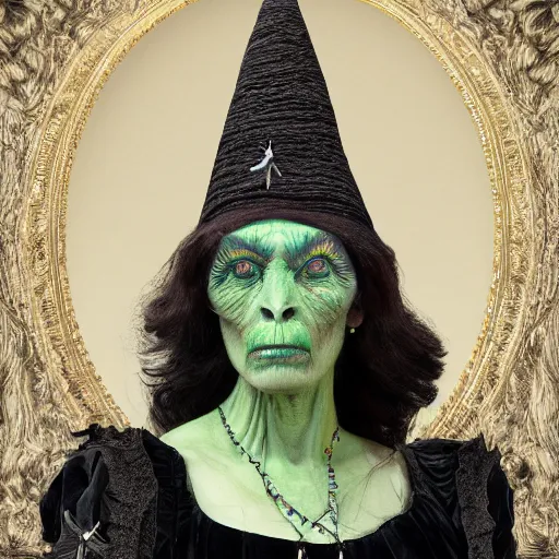 Image similar to realistic unknown alien victorian queen witch civilization portrait detailed 8 k