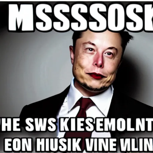 Prompt: elon musk as a comedy villain