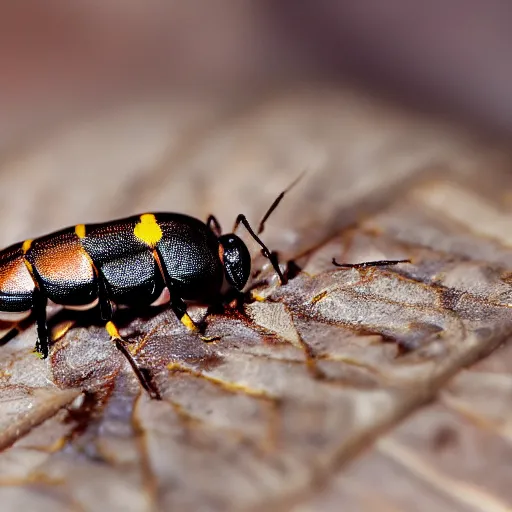 Image similar to friends from tv show as insects, macro, 4k, realistic, scientific