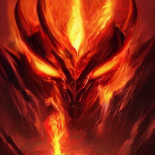 Image similar to surtur during ragnarok, artstation hall of fame gallery, editors choice, #1 digital painting of all time, most beautiful image ever created, emotionally evocative, greatest art ever made, lifetime achievement magnum opus masterpiece, the most amazing breathtaking image with the deepest message ever painted, a thing of beauty beyond imagination or words