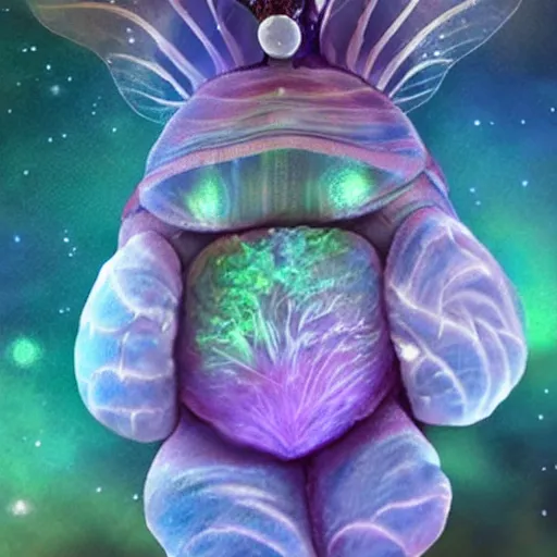 Image similar to dreamy realistic fairy tardigrade