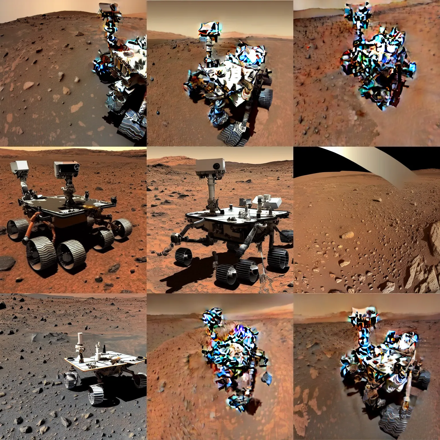 Prompt: mars rover discovers life