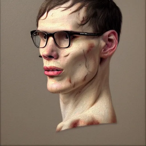 Image similar to A 17th century Baroque Painting of iDubbbz, grainy, realistic, hyperrealistic, very realistic, very very realistic, highly detailed, very detailed, extremely detailed, detailed, digital art, trending on artstation, detailed face, very detailed face, very detailed face, realism, HD Quality, 8k resolution, intricate details, body and head in frame, painting, oil painting, trending on deviantart, Baroque Painting