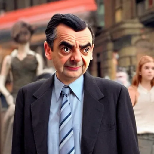 Prompt: mr bean is now a member of the avengers