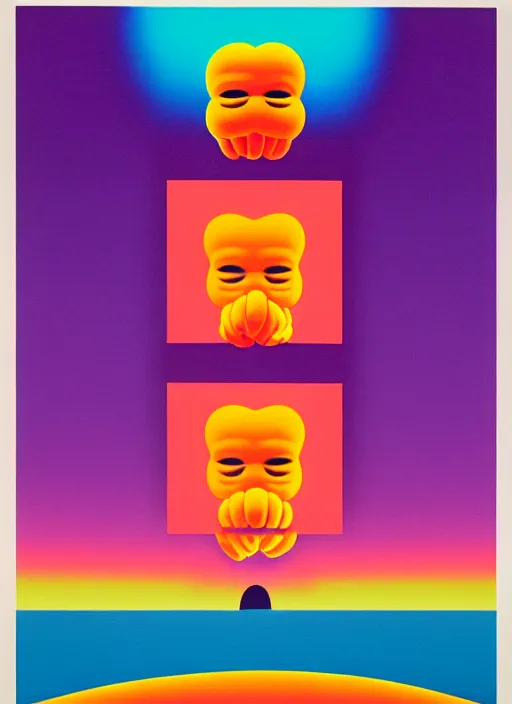 Image similar to evil men by shusei nagaoka, kaws, david rudnick, airbrush on canvas, pastell colours, cell shaded, 8 k,