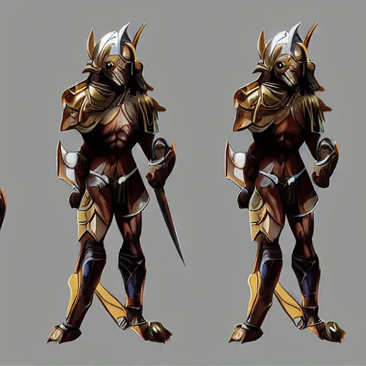 Prompt: concept art of a character spartan in the style of feng zhu
