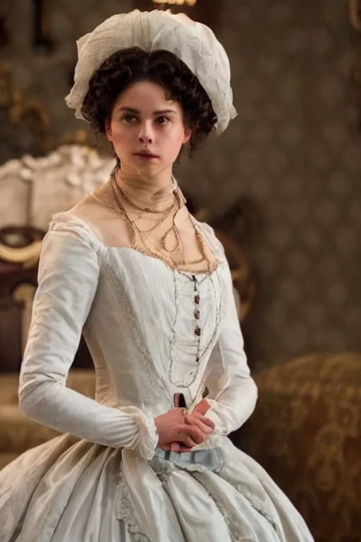 Image similar to jake t. austin as anna karenina in the new live action remake, 3 5 mm photography, highly detailed, cinematic lighting, 4 k