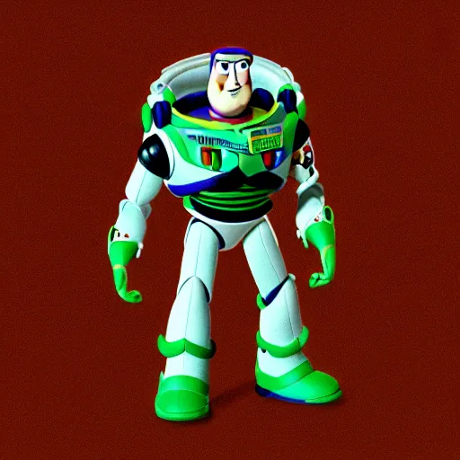 Prompt: toy story character possessed by exorcist demon, dark, film grain, style of william friedkin